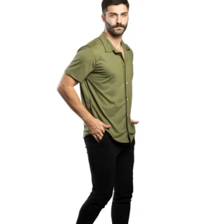Ecológica Estonada Premium Masculina Camisa Slim Malha - Laranja