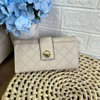 Porta cartão grande para carteira feminina - caqui2177