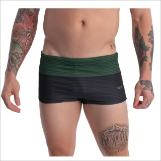 Sungas Adulto Larga Estampada Praia Piscina Boxer Lycra - Azul