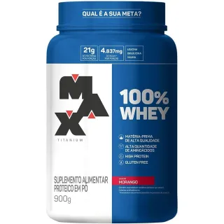 Pote Max Titanium Whey Protein Concentrado 900g - ORIGINAL - Chocolate