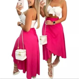 Saia transpassada envelope: moda praia - Zebra