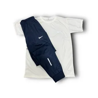 Promoção Conjunto Refletivo Dri-Fit: Calça e Camisa - Cores Novas - calça cinza + camisa preta