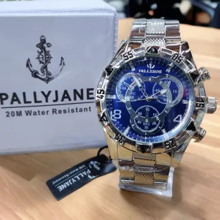 Mod1/4 Pallyjane - Relógio Masculino Prova D´Água - Dourado/Preto/Azul-Mod4