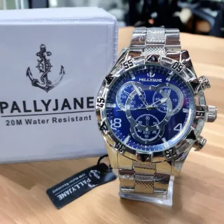 Mod1/4 Pallyjane - Relógio Masculino Prova D´Água - Dourado/Dourado/Azul-Mod4