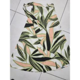 Amarração Estampa Floral Saia Longa Envelope Feminina Fenda - estampa 16