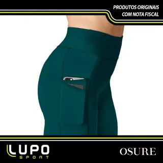 Legging Feminina Lupo Max Sport Original - Sem Costura, Cintura Alta - Vermelho Pomodoro