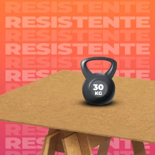 Desmontavél Mdf Cru Mesa Cavalete Grande 161X57,5X78 - Único