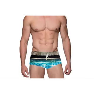 Praia e Piscina: Sunga Masculina para aproveitar o sol - VERDE FLORAL