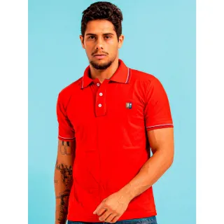 PROMOÇÃO Camiseta Polo Masculina Lisa Slim Casual Algodão Piquet - Cinza Escuro