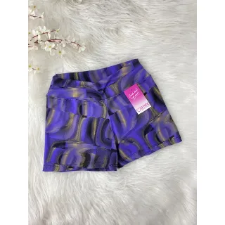 Cross curto shortinho - Compre online na Raryel - azul/riscos laranja