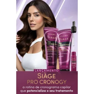 Lançamento Kit Eudora Siàge Pro Cronology: Condicionador 200ml + Shampoo 250ml - Único