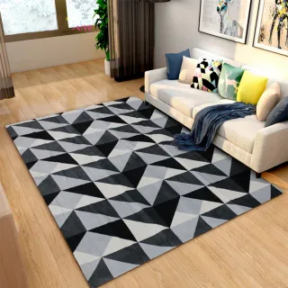 Tapete Estampado Grande 3D de Veludo Antiderrapante - AMSTERDÃ