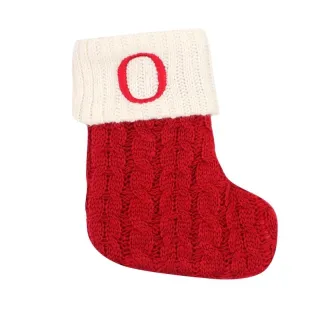 Pingentes de Natal Letras Vermelhas Floco de Neve Meias Árvore - C