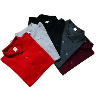Kit de 5 camisas masculinas polo em piquet de algodão - cores e marcas variadas - P