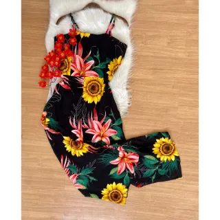 Coleção Verão Macacão Viscose - Estampa 09