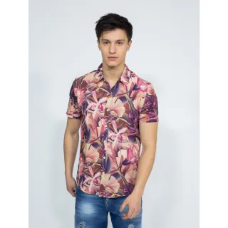 Modelo Importado Estampado Slim Fit Camisa 2023 - Camisa 072