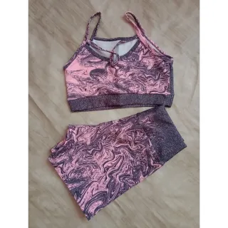Moda fitness: conjunto top e short curto ou pedal - Est.13