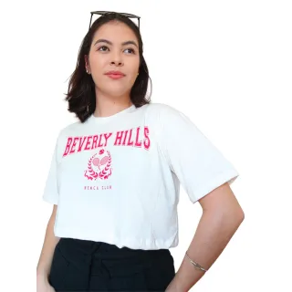 Moda Gringa: Camiseta Cropped em Algodão 100% - MARROM/Gato The Moon