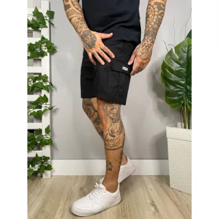 Bermuda Masculina Cargo de Sarja Curta - Vinho