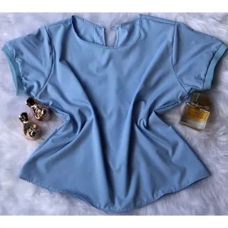 Tecido Sedinha Blusa Feminina - Uva