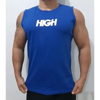 Machão Regatas Masculinas em Algodão - P, M, G, GG - HURLEY AZUL