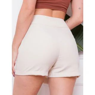 Saia Feminina de Alfaiataria Curta com Botão - Pink