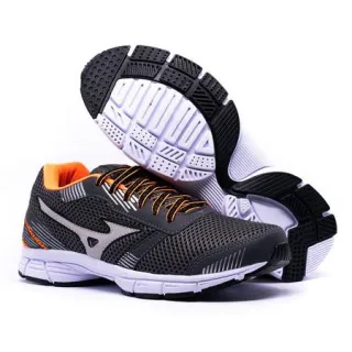 Tênis Esportivo Wave Jet Star Moda Academia Feminino Masculino 34 ao 40 - Grafite/laranja