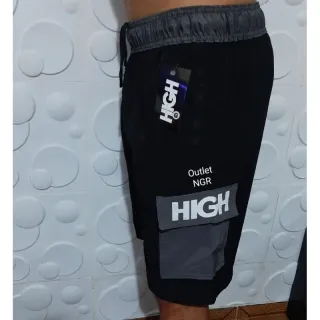 Lançamento premium: Bermuda Elastano Masculina Short - Bolso lateral Hig azul