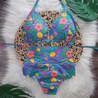 Plus Size GG Biquini Cortininha semi fio (46 ao 50) - Estampa 2