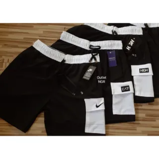 Lançamento premium: Bermuda Elastano Masculina Short - Bolso lateral Hig azul