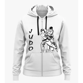 Agasalho com capuz e zíper, moletom judô lutador treino judoca blusa - Modelo 4