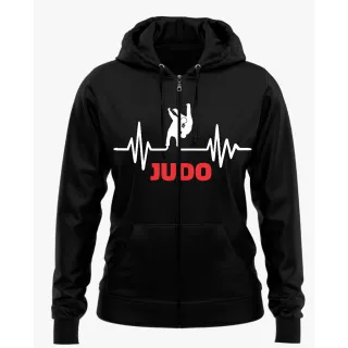 Agasalho com capuz e zíper, moletom judô lutador treino judoca blusa - Modelo 4