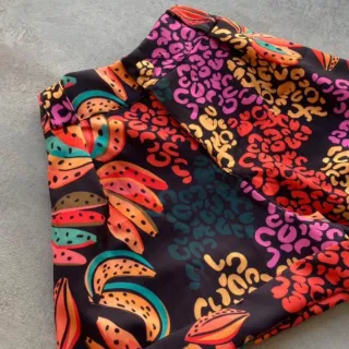 Estampado Feminino Social Curto - 2