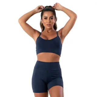 Conjunto Top Alça Fina Suplex Liso e Short Fitness - SORTIDOS