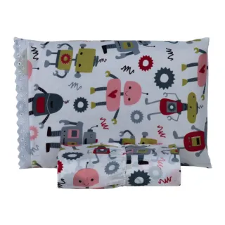 Lençol Estampado Infantil Solteiro - Jogo de 2 peças - Estampa - 01