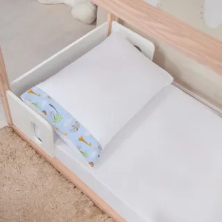 Lençol Montessoriano com fronha, jogo de 02 peças Ponto Palito - CHEVRON CINZA COM CINZA