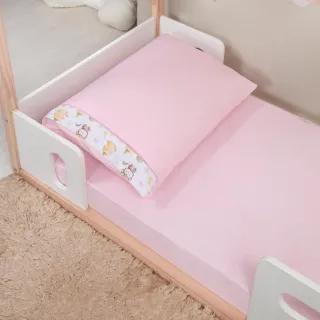 Lençol Montessoriano com fronha, jogo de 02 peças Ponto Palito - CHEVRON CINZA COM CINZA