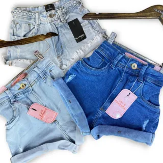 Barra Fixa Shorts Jeans Sal E Pimenta Original Modinha Blogueirinha - 200488 clara