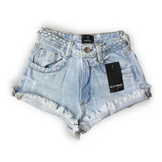 Barra Fixa Shorts Jeans Sal E Pimenta Original Modinha Blogueirinha - 200488 clara