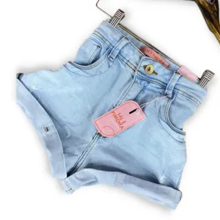 Barra Fixa Shorts Jeans Sal E Pimenta Original Modinha Blogueirinha - 200488 clara