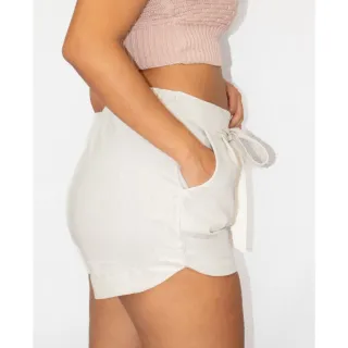 Shortinho de Linho Feminino Clochard - Shorts de Alfaiataria - Pink