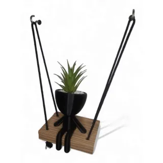 Decoração de parede Vaso bob no balanço - Branco