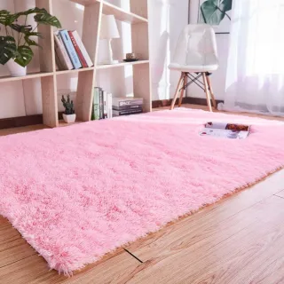 Promoção Mega Tapete Peludo Felpudo Shaggy 2,00x1,30 - Vermelho