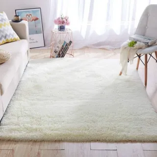 Promoção Mega Tapete Peludo Felpudo Shaggy 2,00x1,30 - Vermelho