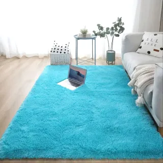 Promoção Mega Tapete Peludo Felpudo Shaggy 2,00x1,30 - Vermelho