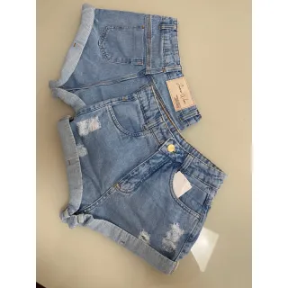 Short jeans desfiado mom - Raryel - Jeans rasgadinho