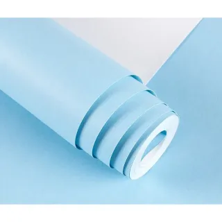 Adesivo Autocolante de Parede - Cor Sólida - 10 metros - *NEW* Azul Bebe