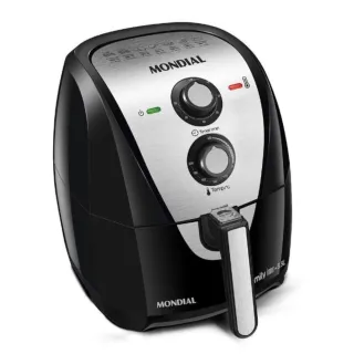 Fritadeira Air Fryer Mondial Grand Family 5,5 Litros Inox 127V - Único