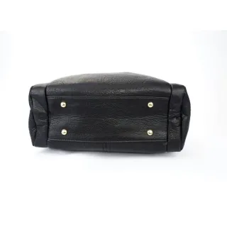 Alça Transversal Bolsa Baú Feminina Média Couro Sintético 3002/3003 - Bege com Caramelo