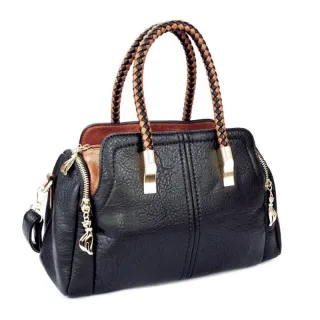 Alça Transversal Bolsa Baú Feminina Média Couro Sintético 3002/3003